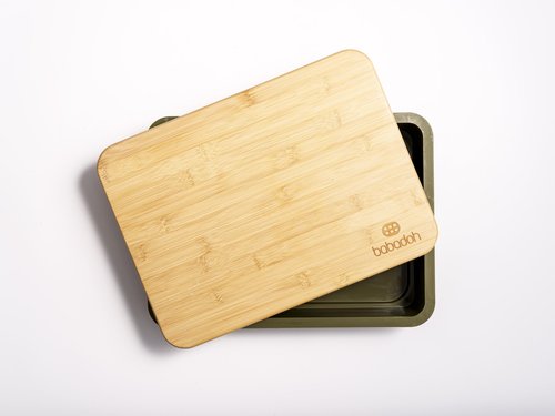 Babadoh Pizza Dough Trays & Bamboo Board Set – Includes 2 Olive Green Durable, Stackable Trays & 1 Bamboo Board – Versatile Storage & Serving Solution for Pizza Lovers – Home & Outdoor Adventures