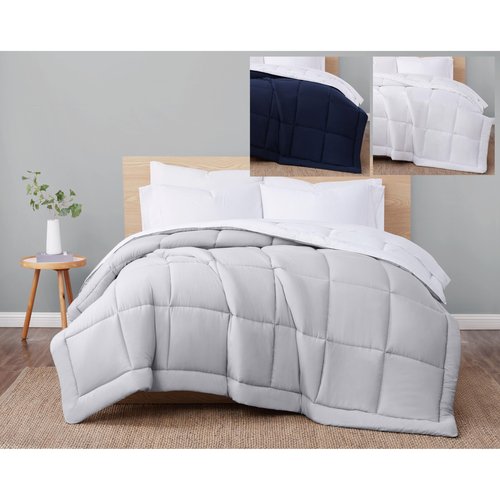 London Fog Super Soft White Polyester 1-Piece Full/Queen Comforter, Solid Color, 100% Polyester, for Men and Women, OEKO-TEX Certified Confidence