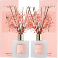 Cocorrína Premium Reed Diffuser Set - Sandalwood Rose & Baby's Breath | 2 Packs, 6.7oz Home Fragrance
