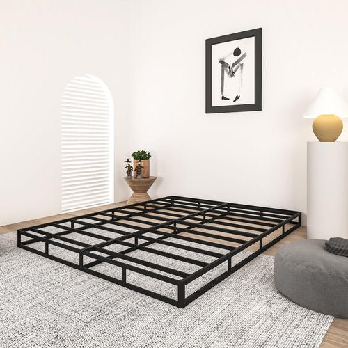 Qingzhou 5 Inch Box Spring for Queen Bed, Heavy Duty Metal Mattress Foundation, 3000 lbs Capacity, Low Profile Bed Base, Noise-Free, Easy Assembly, Fabric Cover