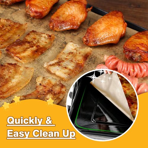 CHEFMAN Air Fryer Liners - Disposable Unbleached Parchment Paper, 200 PCS Square Non-Stick Baking Sheets