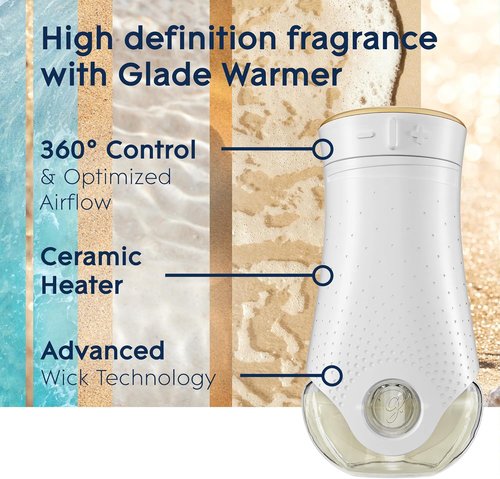 Glade PlugIns Refills Air Freshener - Aqua Waves Scented Essential Oils | 3.35 Fl Oz, 5 Count