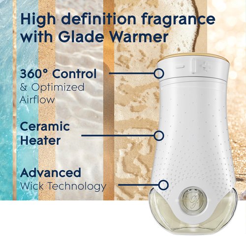 Glade PlugIns Refills Air Freshener, Aqua Waves and Sky & Sea Salt, Scented and Essential Oils for Home and Bathroom, 0.67 Fl Oz, 5 Count