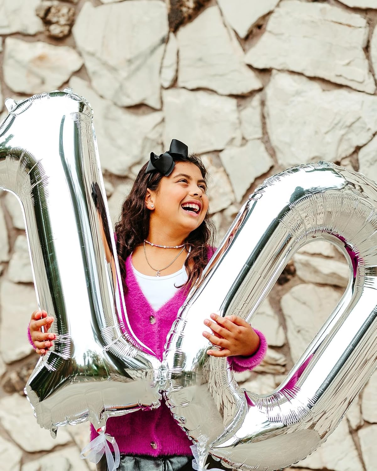 Silver Number Balloon - 40 Inch 0 Balloon for Birthday Celebrations | Elegant Party Supplies