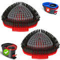 2 Pack Upgrade Scrub Brush Replace Heads Compatible with O Cedar EasyWring 1 Tank Spin Mop,Mop Replacement Scrubber Head Brush,Floor Cleaning Brush,More Layers of Bristles for Bathroom, Deck, Kitchen