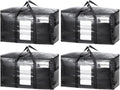 TAILI Extra Large Moving Bags - 4 Pack Heavy Duty Totes with Visible Window & Wrap Around Handles