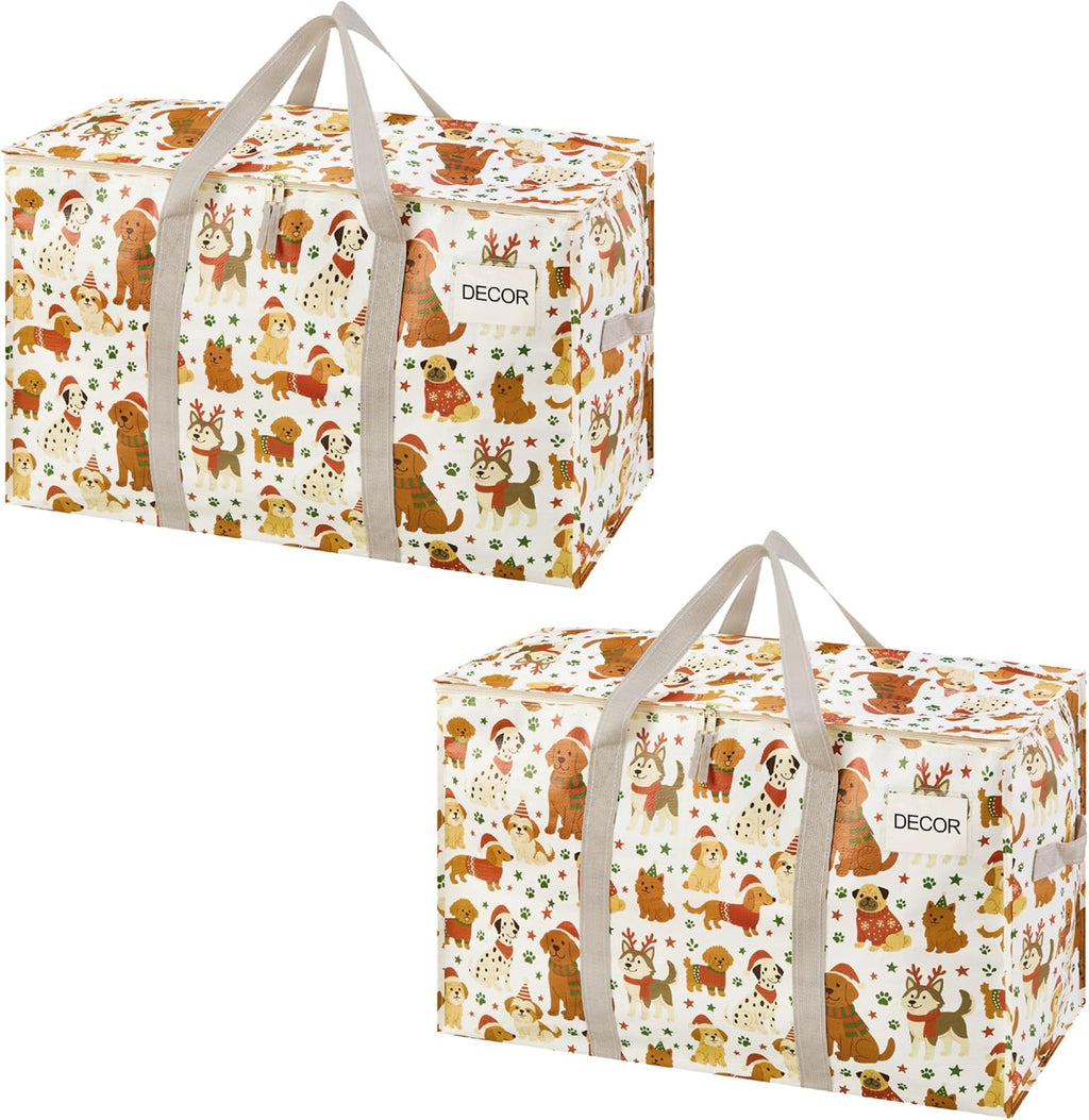 VENO Heavy Duty Moving Bags - Extra Large Storage Solution with Reinforced Handles & Strong Zippers | 2 Pack, Foldable & Reusable