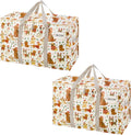 VENO Heavy Duty Moving Bags - Extra Large Storage Solution with Reinforced Handles & Strong Zippers | 2 Pack, Foldable & Reusable