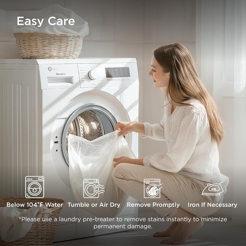 Bedsure King Size Sheets Set - Cooling Bamboo Rayon Sheets for Hot Sleepers | Soft & Breathable Grey