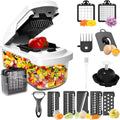 Skiennix Vegetable Chopper - 15-in-1 Mandoline Slicer & Food Dicer with Storage Container