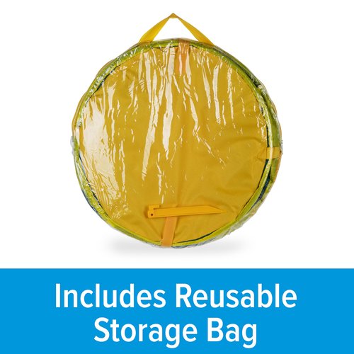 Camco Pop-Up Utility Container - Use as Collapsible Trash Can When Camping - Holds 30-Gallon Kitchen-Size Trash Bags - 2-Ft Tall & Collapses for RV Storage and Organization (53490)