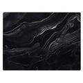 Black Marble Kitchen Glass Cutting Board Ocean Decorative Gift Marbled Granite Stone Rock Gift For Her Mom Wife (Black Marble)