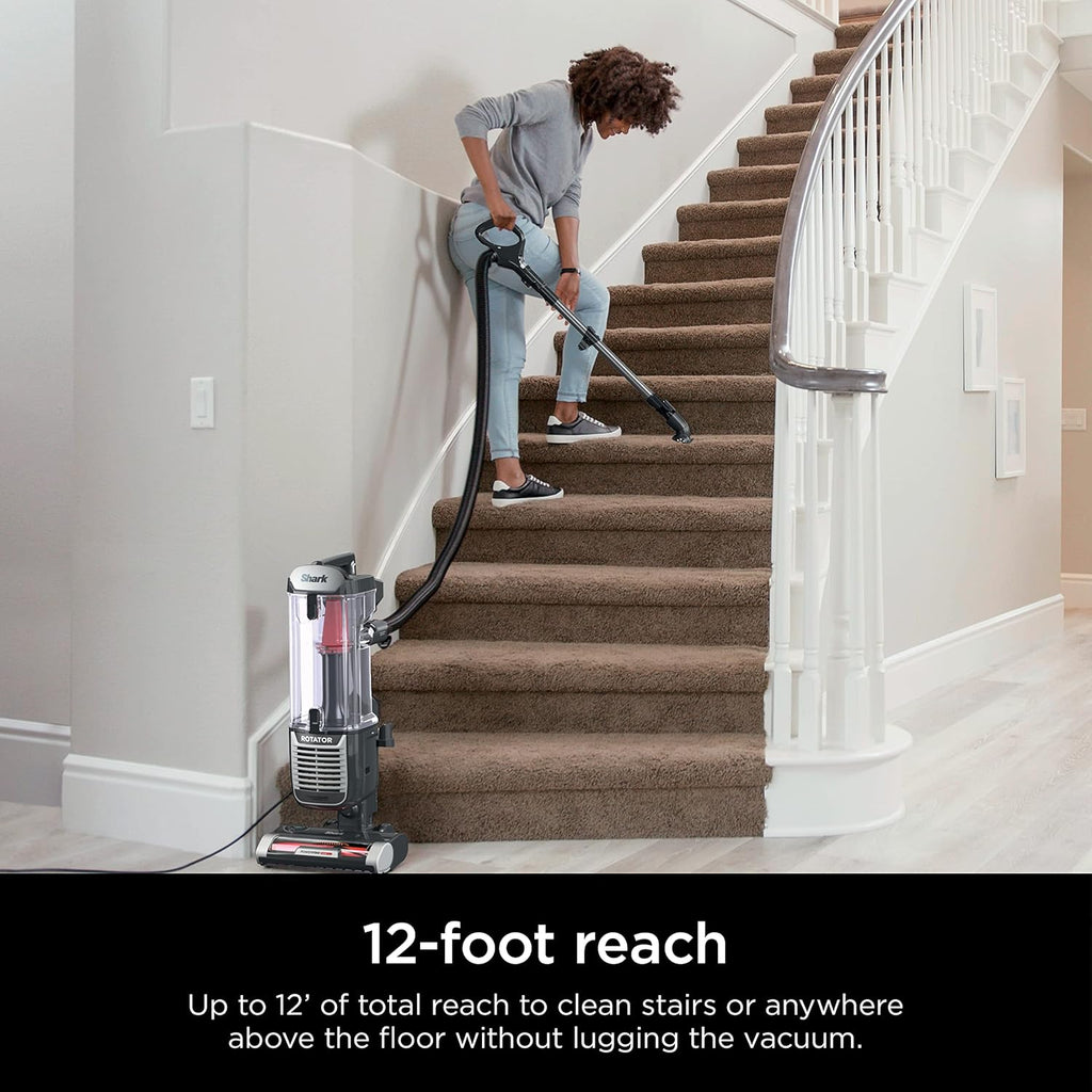 Shark ZU102 Pet Upright Vacuum - PowerFins HairPro & Odor Neutralizer, Charcoal, 2.9L Dust Cup