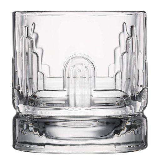 La Rochere Dandy Whiskey Glasses Set of 4 – French Pressed Glass Whiskey Tumblers with Symbolic Designs of Scotland, Ireland, USA & Japan – Authentic French Craftsmanship for Spirits Rituals (10 oz)