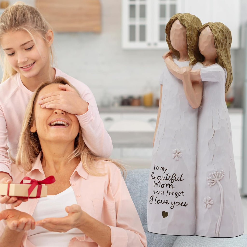 Regine Switzerland | Hand-Painted Sculpted Figurine - Heartfelt Birthday Gift for Mom from Daughter