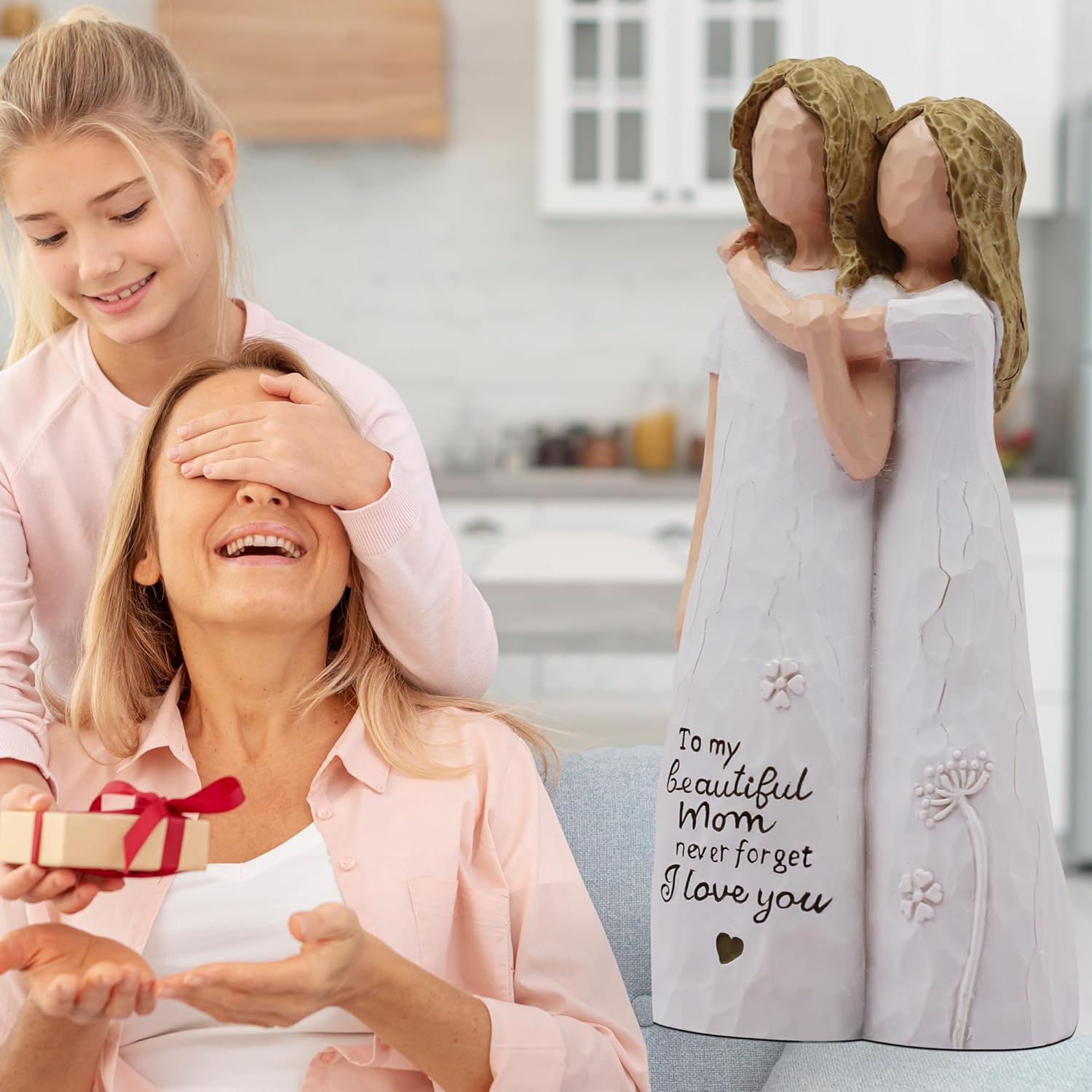 Regine Switzerland | Hand-Painted Sculpted Figurine - Heartfelt Birthday Gift for Mom from Daughter