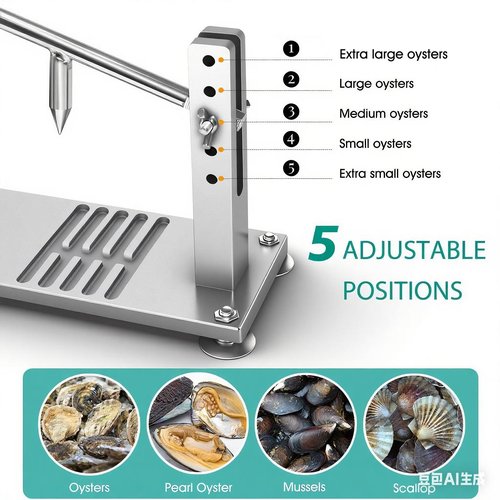 BIUWING Oyster Shucker Machine, Oyster Clam Opener Tool Set, Oyster Opener Machine (Upgraded)