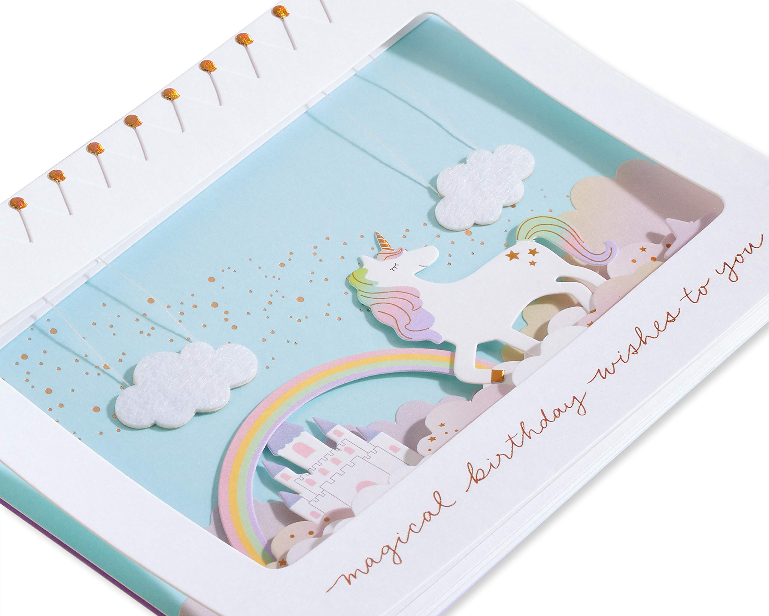 Papyrus Unicorn Birthday Card for Girl (Magical Birthday)