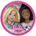 Multicolor Barbie Dream Together Round Paper Plates (Pack of 8) - 9" - Perfect for Themed Parties & Celebrations
