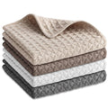 Lusofie 4 Pcs Barista Towels Barista Microfiber Cloths Professional Cleaning Towels Coffee Machine Accessories for Steam Wands, Countertops and Milk Frothers, Coffee Bar Essentials(12”x12”)