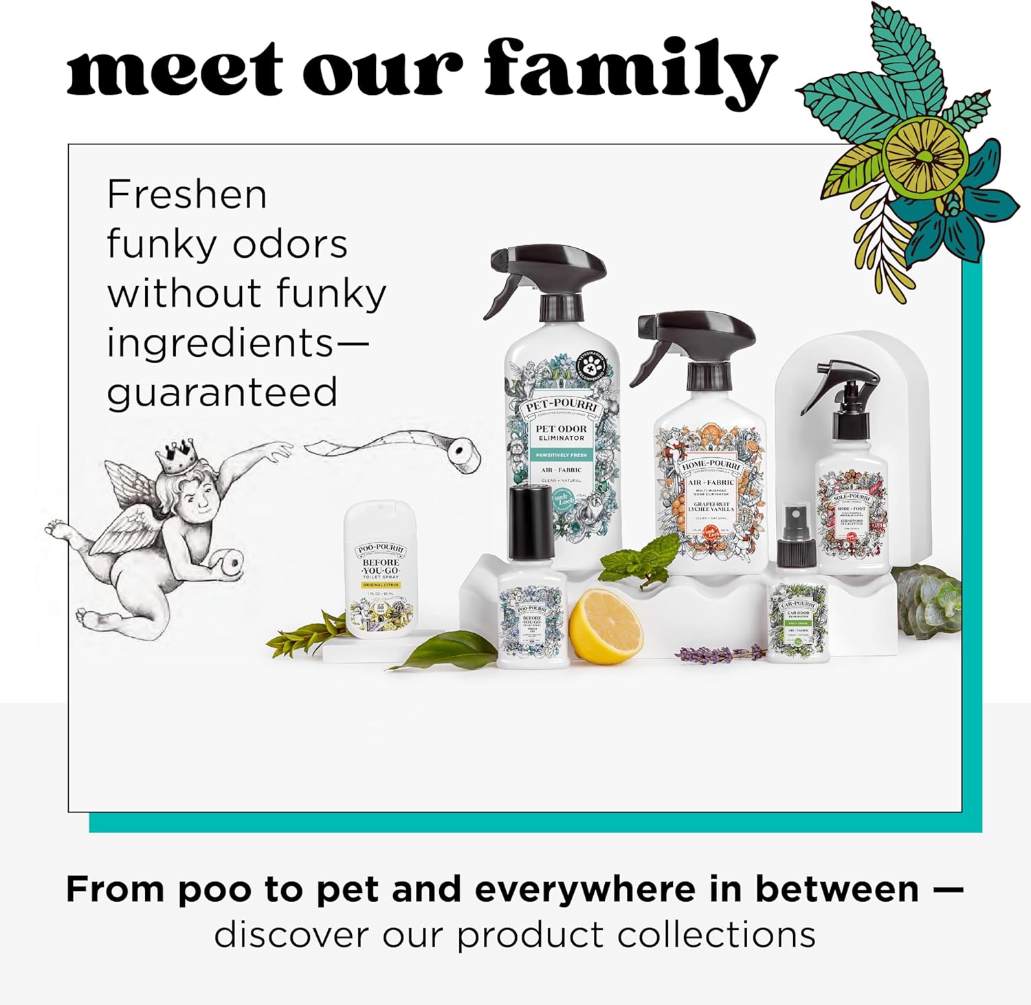 Poo-Pourri Before-You-Go Toilet Spray - Fresh Air with Jasmine & Mint, 2 Fl Oz