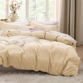 Bedsure Duvet Cover Set - Alabaster Gleam Full Size Bedding, Extra Soft 3-Piece Set with Zipper Closure, 80x90 Inches