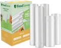 FoodSaver Vacuum Sealer Bags - Custom Length, 5 Count Rolls for Airtight Food Storage & Sous Vide