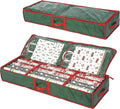 Sattiyrch Underbed Gift Wrap Organizer - Holds Up to 20 Rolls | 41"W x 14"D x 5.5"H in Green