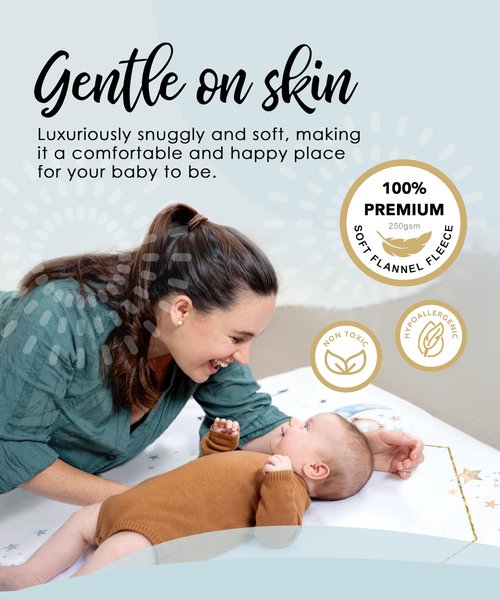 Baby Monthly Milestone Blanket for Boys- Soft Thick Fleece 46"x46" - Perfect Photo Growth Chart for First 12 Months - Extra Cozy for Pictures, Creating Monthly Memories - Sleepy Bear Design