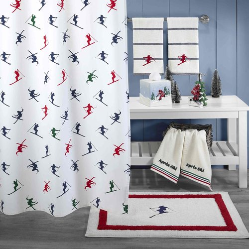 Izod - Bath Rug, Soft & Absorbent Bath Mat with Non-Skid Backing, Holiday Home Decor, Dorm Room Essentials (Alpine Collection, 20" x 32")