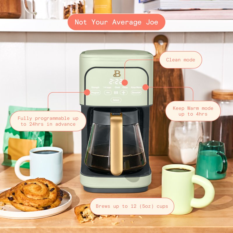 12-Cup Programmable Coffee Maker - Sage Green