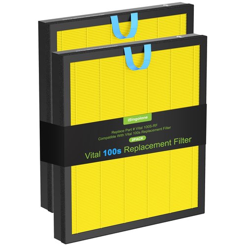 Vital 100S Pet Care Replacement Filter Compatible with LEVOIT Vital 100S and Vital 100S-P Air Purifier, 3-in-1 H13 Grade HEPA Filter Activated Carbon Compared to Vital 100S-RF-PA (LRF-V102-YUS)