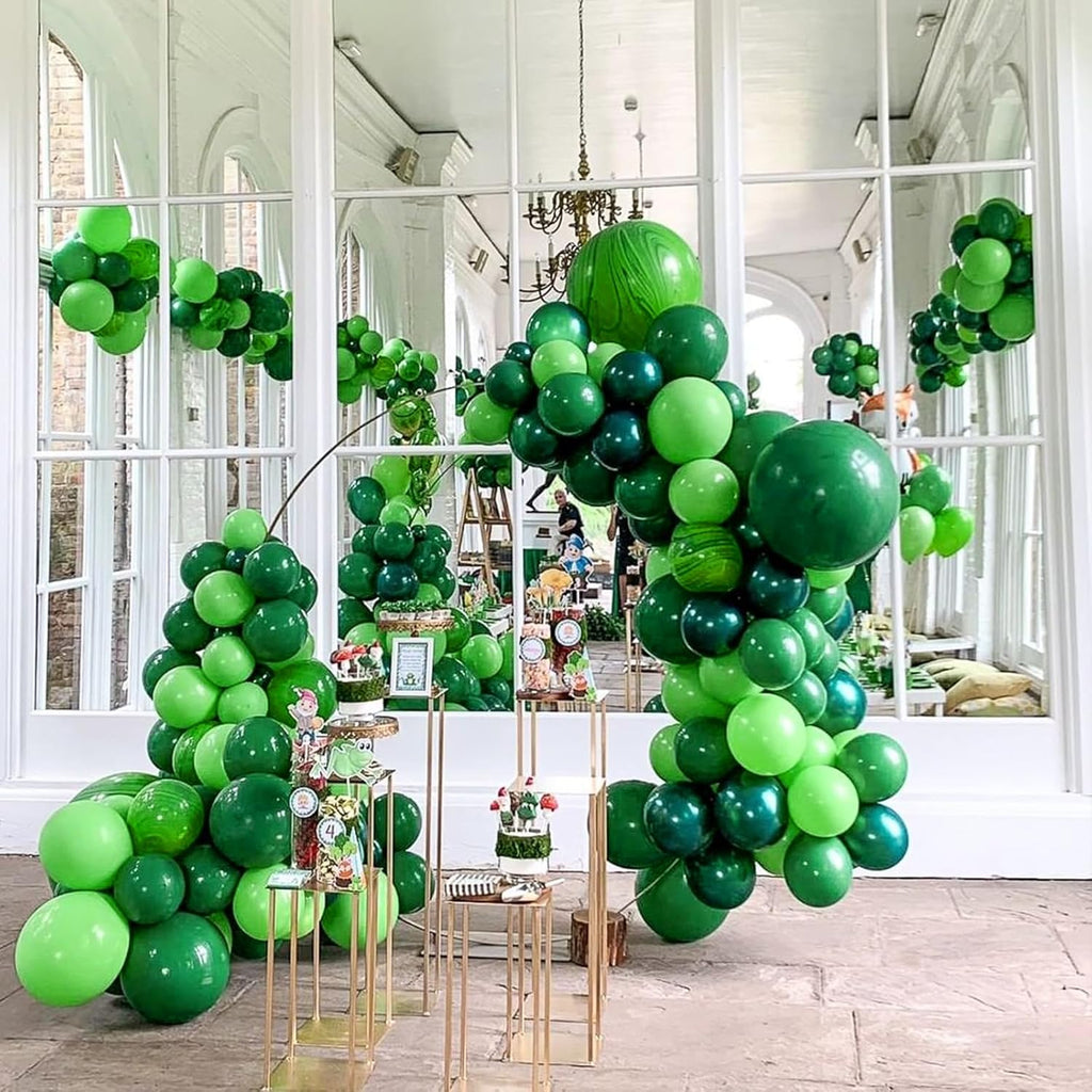 Awenztech Green Balloons - 12 Inch Latex Balloons | 50 Pack for Birthday, Baby Shower & Party Decor