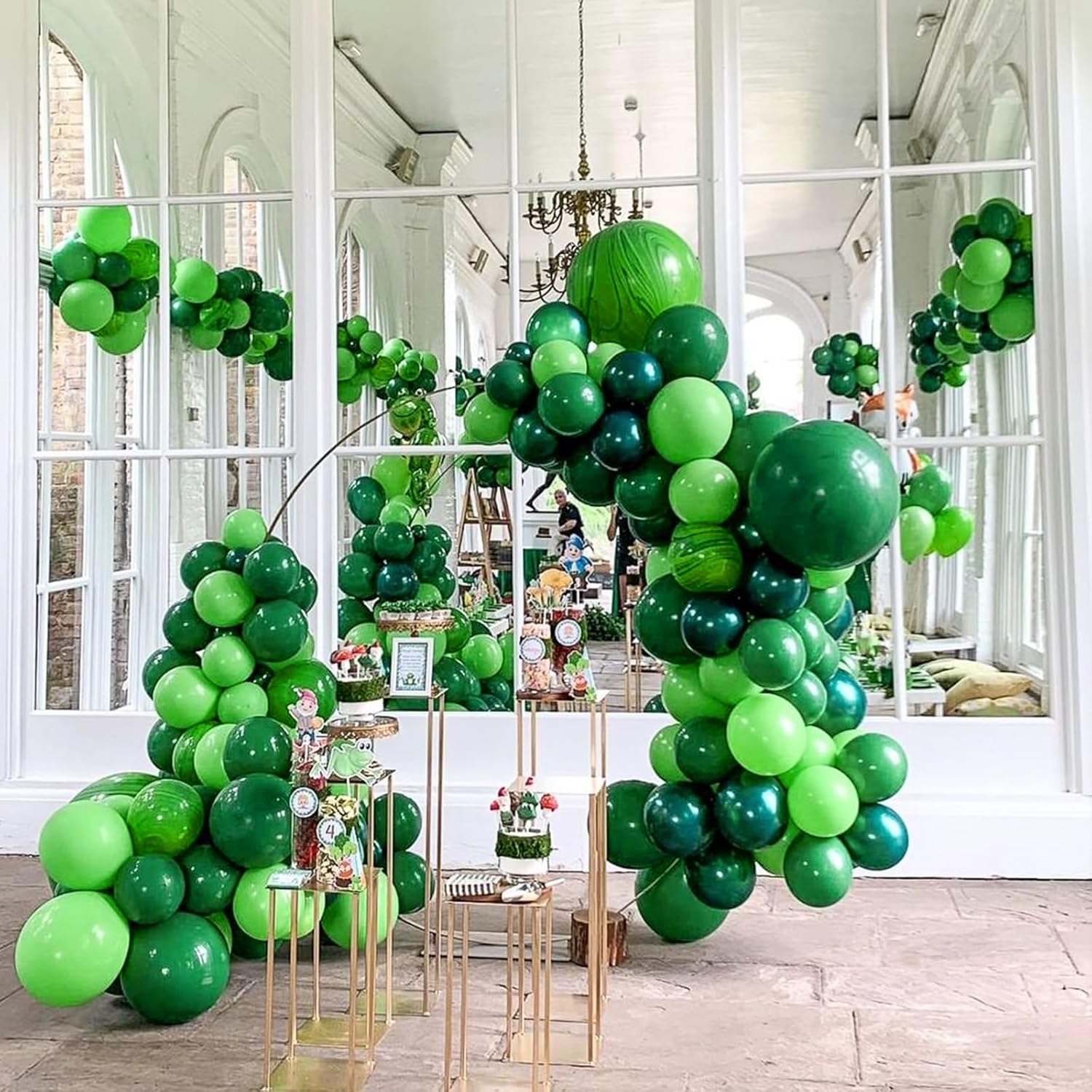 Awenztech Green Balloons - 12 Inch Latex Balloons | 50 Pack for Birthday, Baby Shower & Party Decor