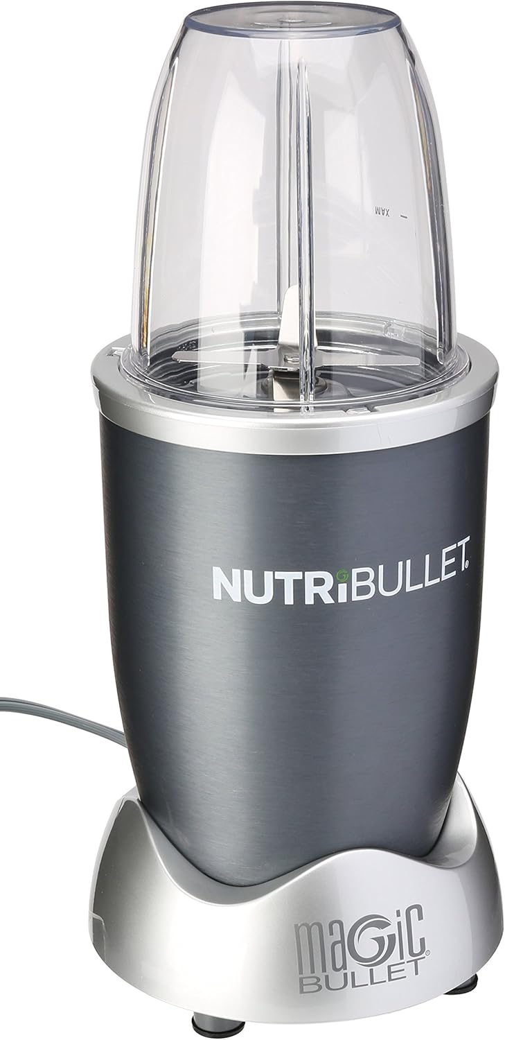 Nutribullet Tumbler and Blade Set - Deluxe Grey Design for Smoothies and Shakes