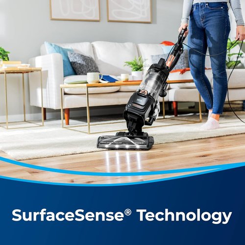Bissell SurfaceSense Pet Upright Vacuum - Tangle-Free Brush Roll & Lift-Off Technology for Allergen Removal