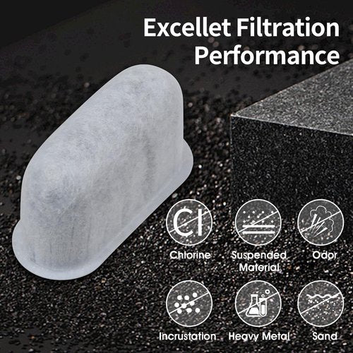 8Pcs Replacement Coffee Filters Compatible with Drew Barrymore Coffee Maker, Coffee Filters for Beautiful Coffee Maker Charcoal Water Filters