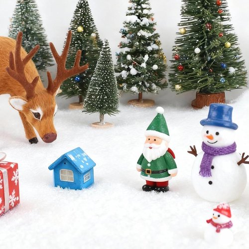 Fake Snow Blanket - Artificial Snow Roll for Christmas Village | 31.5" x 94.5" Fluffy White Holiday Decor