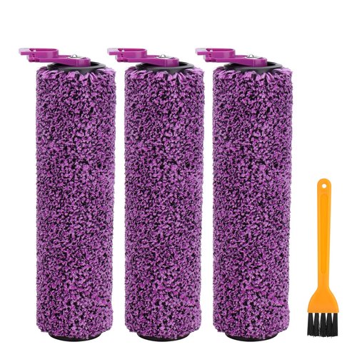SD201 Brush Roller for Shark Steam Pickup 3-in-1 Steam Mop SD200/SD201/SD201C/SD201Q/SD205 Vacuum Cleaner, 3 Brush Roll, 1 Cleaning Tool Replacement Parts Accessories Kit