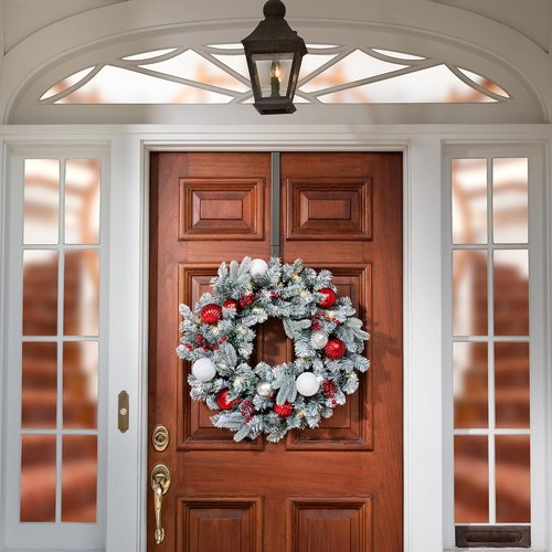 Haute Decor Wreath Hanger - Adjustable Length with 20 Lb. Capacity for Versatile Display