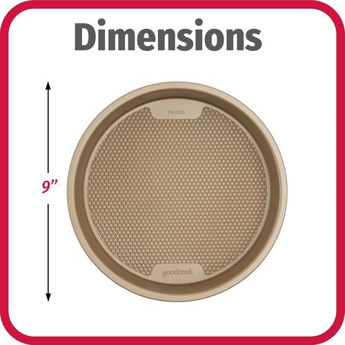 GoodCook BestBake Nonstick Round Baking Pan - Textured Carbon Steel, 9-Inch, Bronze Finish