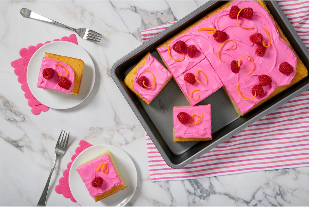 Wilton Non-Stick Oblong Cake Pan - Durable Steel for Even Heating | Perfect for Cakes & Lasagna, 13 x 9 x 2 in