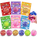 AyiOwmpa Valentines Day Cards for Kids School, 24 Pack Valentines Cards for Kids Classroom with Stretch Squeeze Balls Toys, Valentines Day Gifts for Kids Exchange, Ideal Valentines' Party Favors