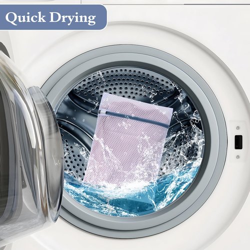 Heavy-Duty Honeycomb Mesh Laundry Bags 5-Pack (16x20 Inch) | Delicates Protector for Lingerie & Baby Clothes