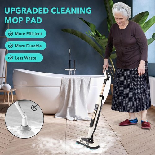 Frescares S7001 Steam Mop Pads - Upgraded All-in-One Cleaning Solution for Hard Floors | 6 Green Pads