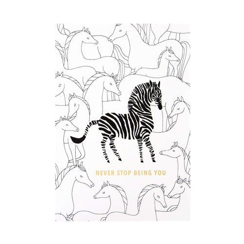 Hallmark General Birthday Card - Contemporary 'Good Mail' Zebra Design