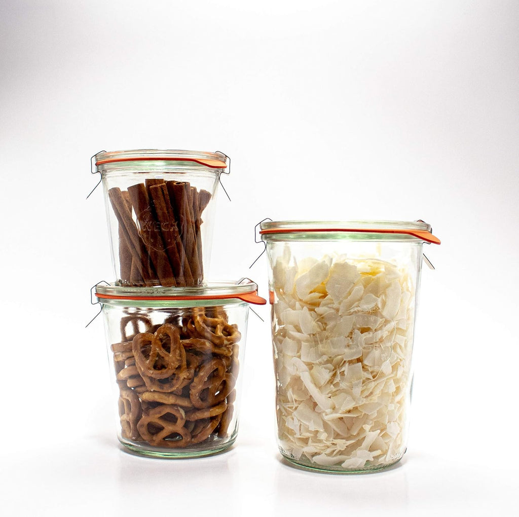 Weck 743 Mold Jar - Premium Glass Storage Container for Preserving Food | 1.5L Capacity