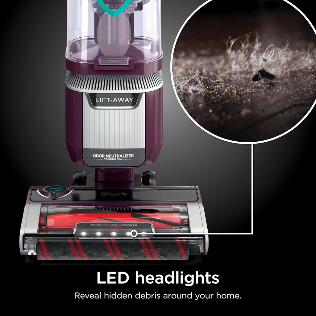 Shark LA702 Rotator Pet Lift-Away Vacuum - DuoClean PowerFins & Odor Neutralizer | Wine Purple