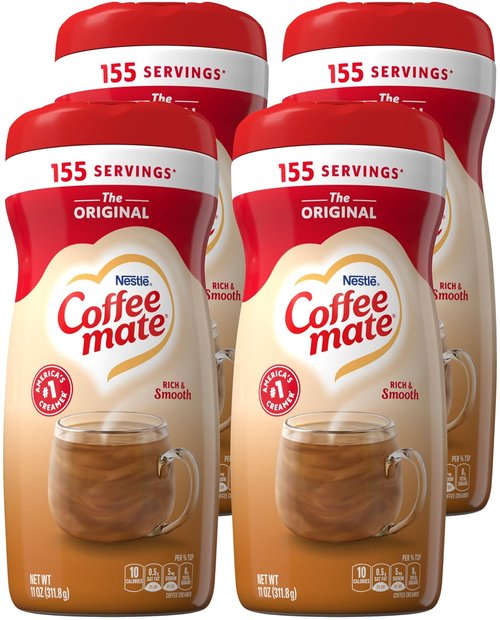 Coffee Mate Original Powder Creamer - Creamy Flavor, Convenient 11 oz Pack of 4