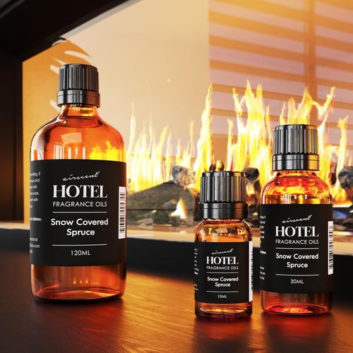 AirScent Holiday Diffuser Oil - Premium Snow Covered Spruce Fragrance for Diffusers | 10ml Glass Dropper Bottle